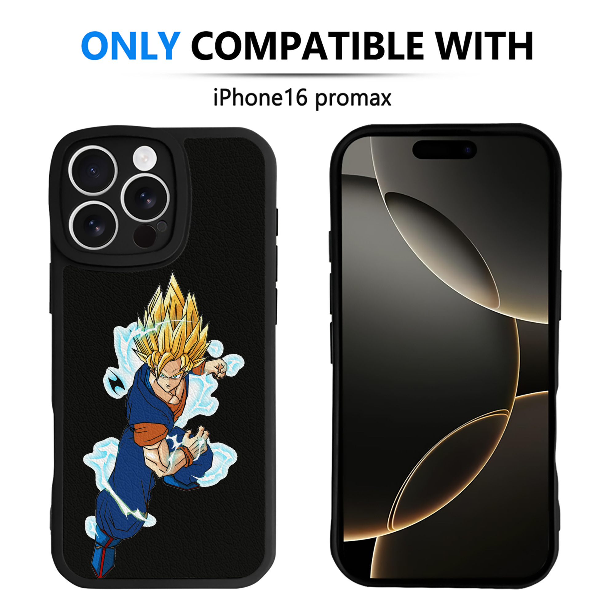 （画像用） ドラゴンボール 孫 悟飯（そんごはん）DRAGON BALL Son Gohan 【iPhone 16シリーズ対応】シリコンスマホケース（レザー調） 材質：シリコン